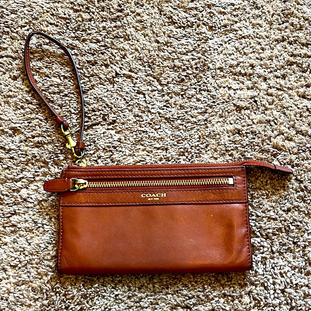 Coach Leather Wristlet